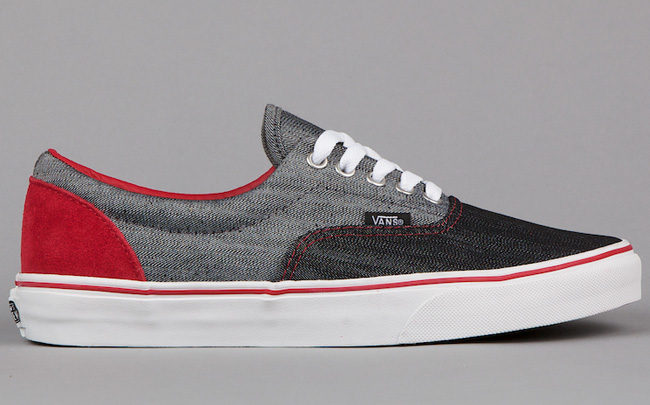 gray and red vans cheap online