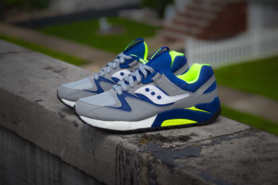 Saucony grid outlet 9000 grey blue